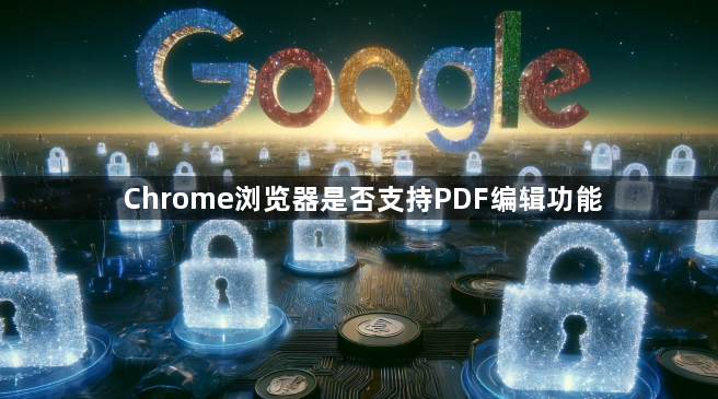 Chrome浏览器是否支持PDF编辑功能1