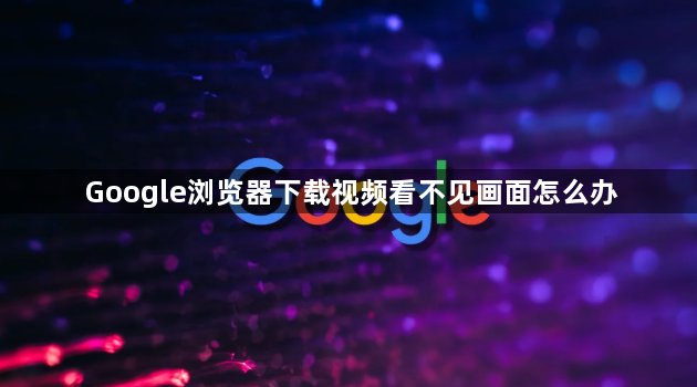 Google浏览器下载视频看不见画面怎么办1