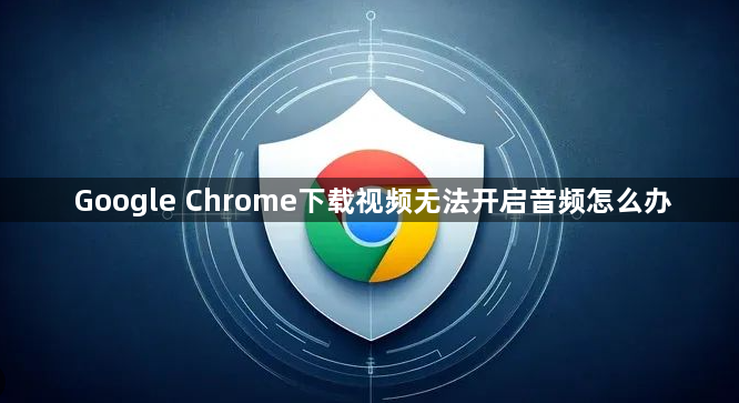 Google Chrome下载视频无法开启音频怎么办1