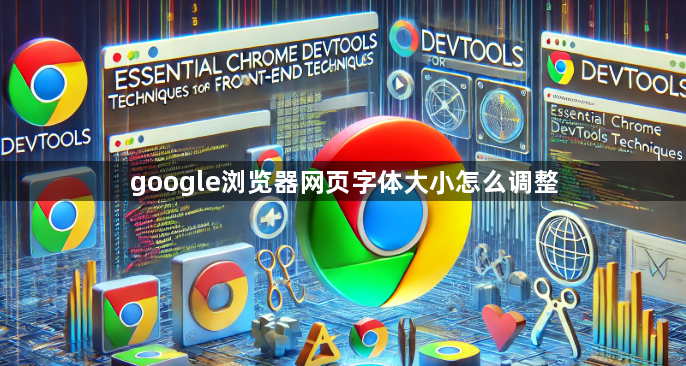 google浏览器网页字体大小怎么调整1