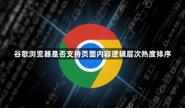 谷歌浏览器是否支持页面内容逻辑层次热度排序1