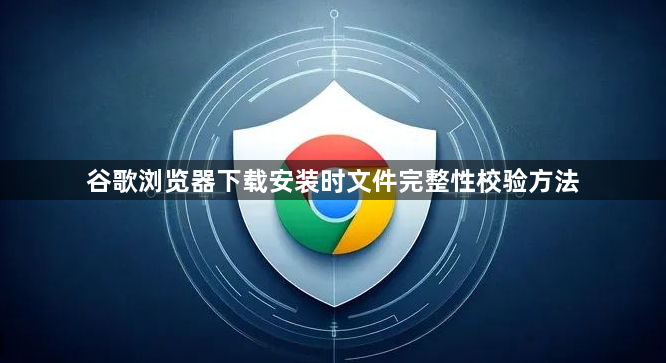 谷歌浏览器下载安装时文件完整性校验方法1