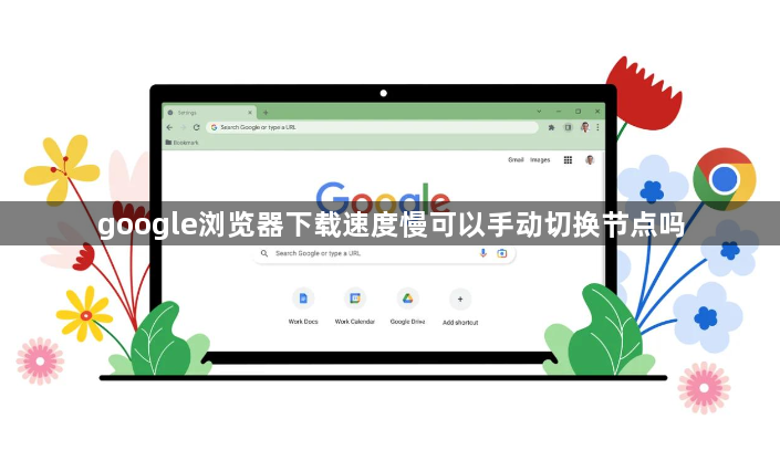 google浏览器下载速度慢可以手动切换节点吗1