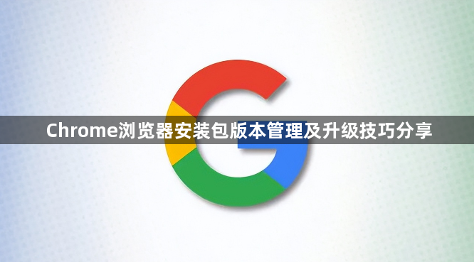Chrome浏览器安装包版本管理及升级技巧分享1
