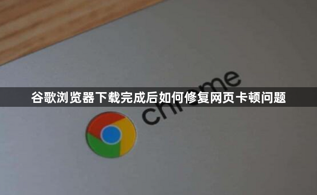 谷歌浏览器下载完成后如何修复网页卡顿问题1