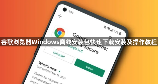 谷歌浏览器Windows离线安装包快速下载安装及操作教程1
