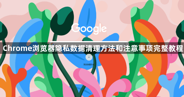 Chrome浏览器隐私数据清理方法和注意事项完整教程1