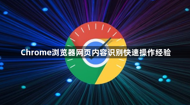 Chrome浏览器网页内容识别快速操作经验1
