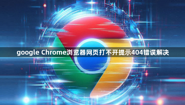 google Chrome浏览器网页打不开提示404错误解决1