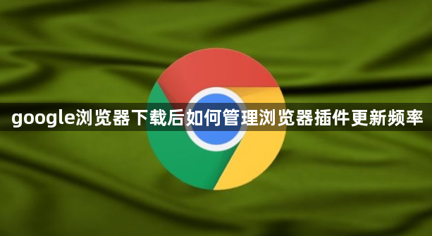 google浏览器下载后如何管理浏览器插件更新频率1