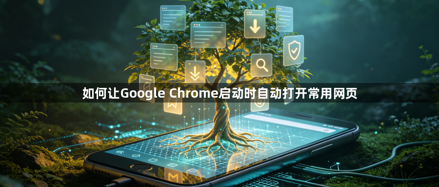 如何让Google Chrome启动时自动打开常用网页1