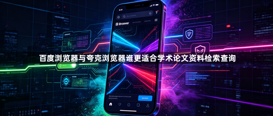 百度浏览器与夸克浏览器谁更适合学术论文资料检索查询1