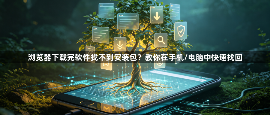 浏览器下载完软件找不到安装包？教你在手机/电脑中快速找回1