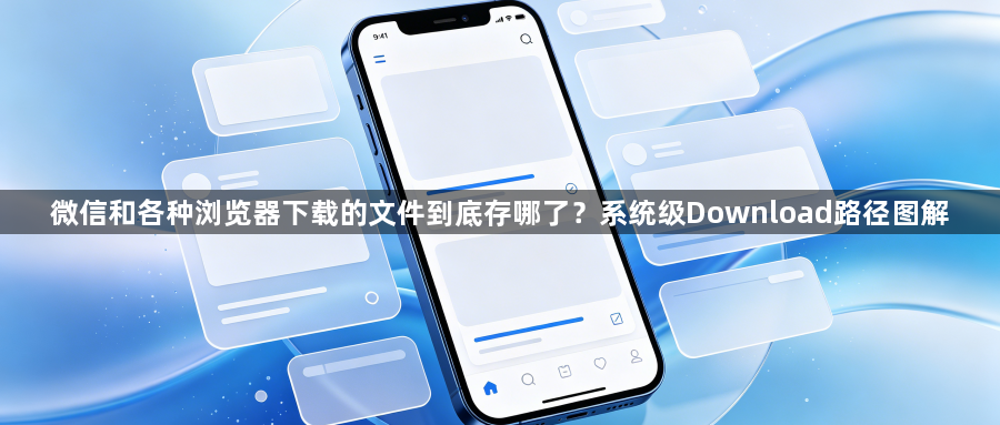 微信和各种浏览器下载的文件到底存哪了?系统级Download路径图解1