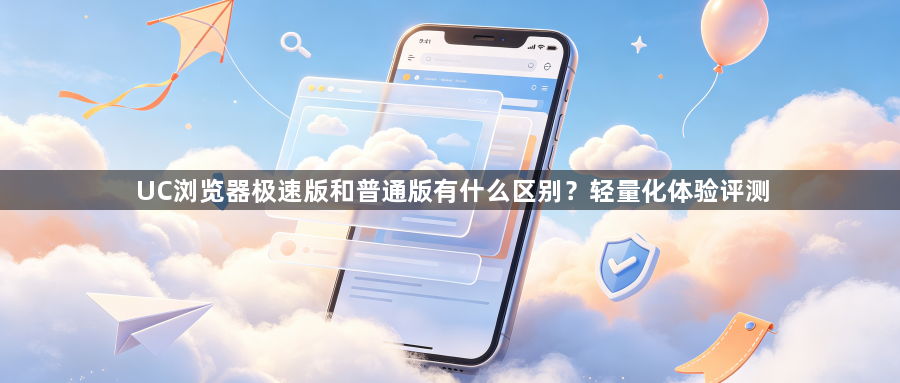 UC浏览器极速版和普通版有什么区别？轻量化体验评测1