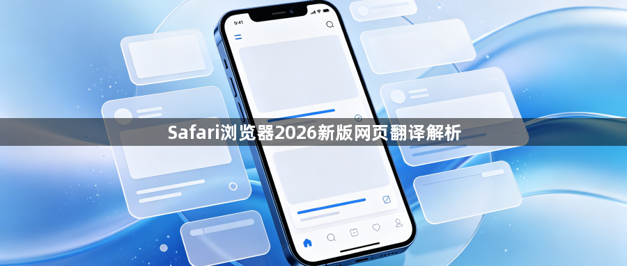 Safari浏览器2026新版网页翻译解析1