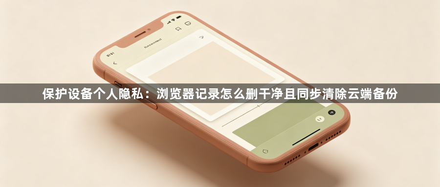保护设备个人隐私：浏览器记录怎么删干净且同步清除云端备份1