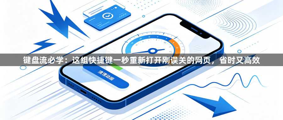 键盘流必学：这组快捷键一秒重新打开刚误关的网页，省时又高效1