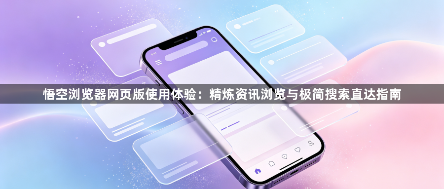 悟空浏览器网页版使用体验：精炼资讯浏览与极简搜索直达指南1