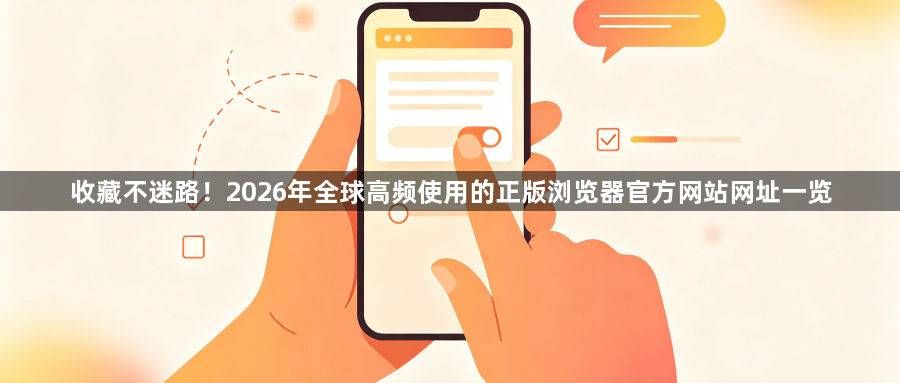 收藏不迷路！2026年全球高频使用的正版浏览器官方网站网址一览1