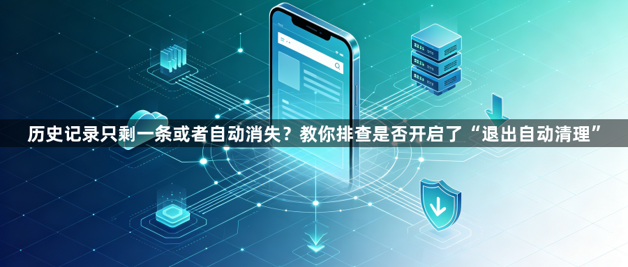 历史记录只剩一条或者自动消失？教你排查是否开启了“退出自动清理”1