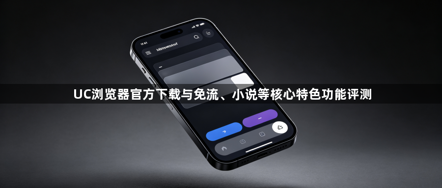 UC浏览器官方下载与免流、小说等核心特色功能评测1