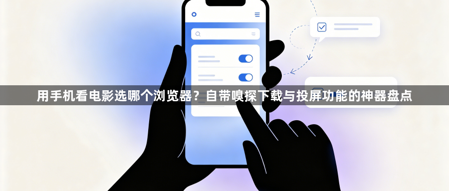 用手机看电影选哪个浏览器？自带嗅探下载与投屏功能的神器盘点1